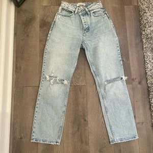 Abercrombie Dad High Rise Curve Love Jean 24 short